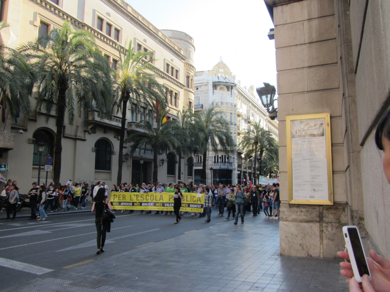 Proteste in Valencia