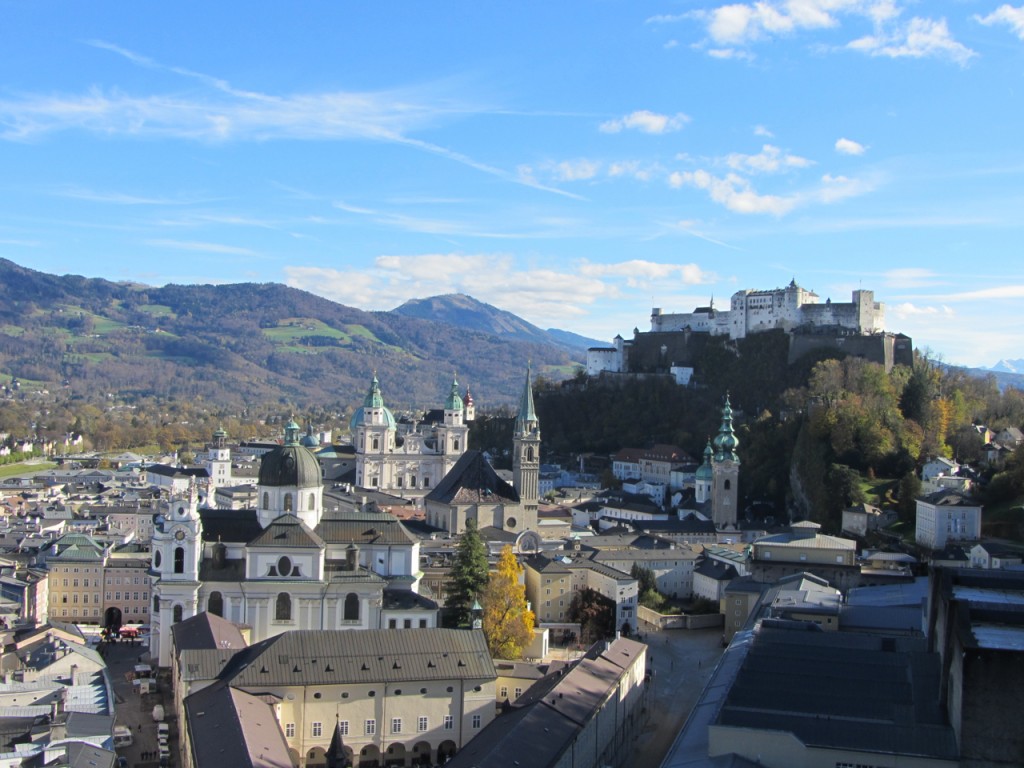 Altstadt vom Mönchsberg aus gesehen